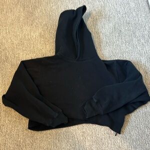 Vitality black crop hoodie